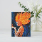 Carte Postale femmes sensation de brûler des affiches (Debout devant)