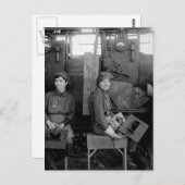 Carte Postale Femmes soudeuses électriques à l'image Hog_War (Devant / Derrière)