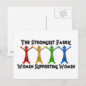Carte Postale Femmes soutenant des femmes (Devant / Derrière)
