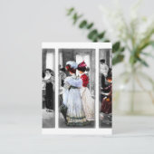 Carte Postale femmes victoriennes vintages (Debout devant)