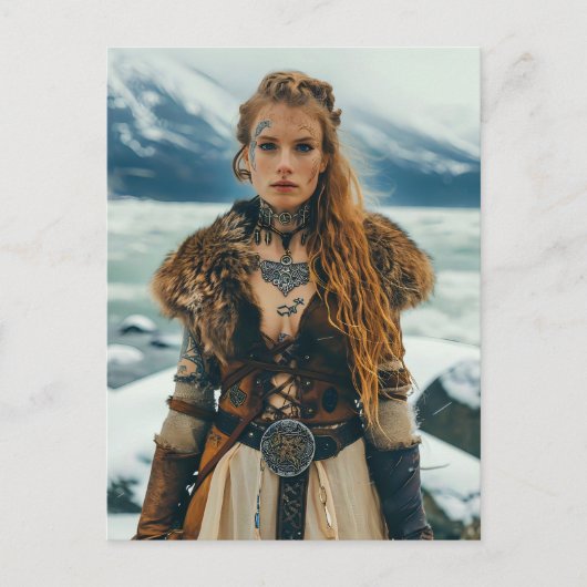 Carte Postale Femmes Vikings Guerrières Intemporelles (Devant)