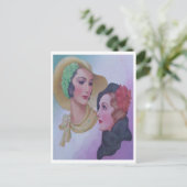 Carte Postale Femmes vintages 1932 (Debout devant)