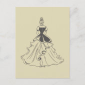 Carte Postale Femmes vintages en robe (Devant)