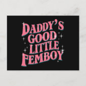 Carte Postale Femoby, le Gay pride LGBT de Daddy's Good Little F (Devant)