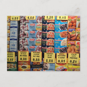 Carte Postale Fenêtre Boutique, Barcelone, Espagne