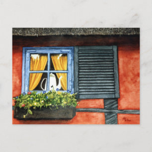 Carte Postale Fenêtre Cottage