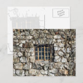Carte Postale Fenêtre dans un mur de pierre (Devant / Derrière)