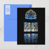 Carte Postale Fenêtre de fleur de mosquée 2 (Devant / Derrière)