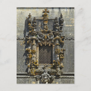 Carte Postale Fenêtre de la Maison du Chapitre à Tomar, Portugal