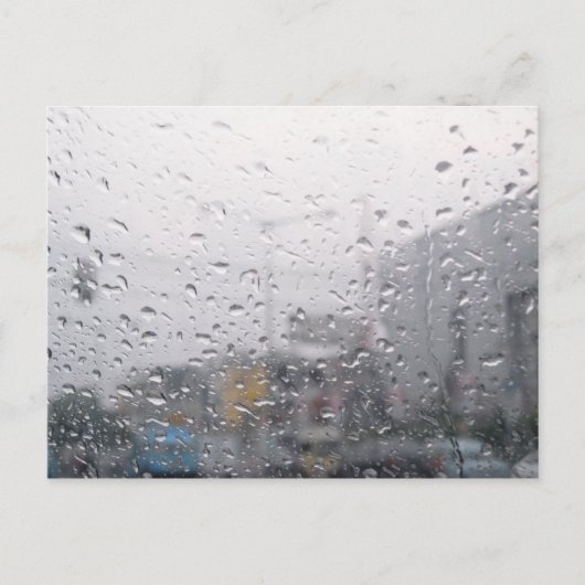 Carte Postale Fenêtre de pluie (Devant)