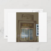 Carte Postale Fenêtre de ticket de gare (Devant / Derrière)