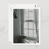 Carte Postale Fenêtre d'hiver paisible (Devant / Derrière)