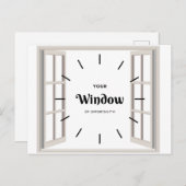 Carte postale Fenêtre d'opportunité (Devant / Derrière)