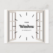 Carte postale Fenêtre d'opportunité (Devant)