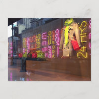 Fenêtre du grand magasin Neon Lights New York NYC