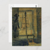 Carte Postale Fenêtre du restaurant "Le Tambourin" de Vincent va (Devant / Derrière)