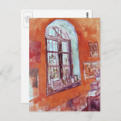 Carte Postale Fenêtre du Studio de Vincent van Gogh à l'Asile (Devant / Derrière)