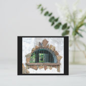 Carte Postale Fenêtre en pierre cintrée ©2008 (Debout devant)