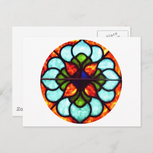 Carte Postale Fenêtre en verre tendu (Devant / Derrière)