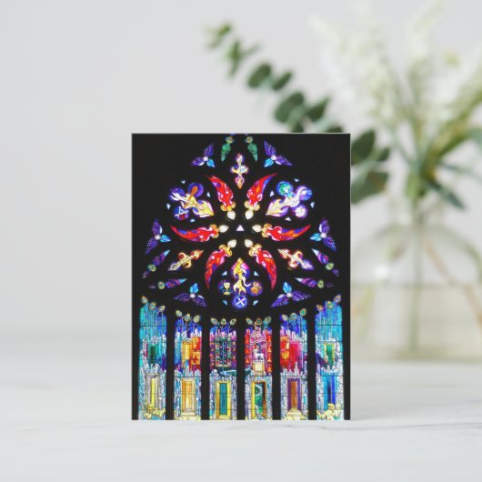 Carte Postale Fenêtre en verre tendu en Écosse (Debout devant)