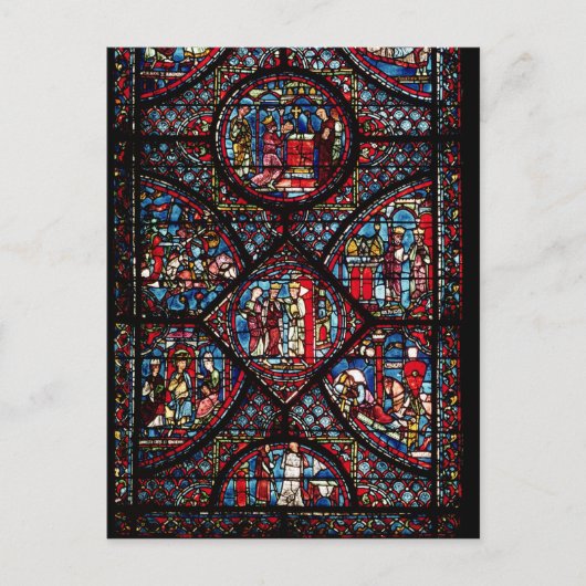 Carte Postale Fenêtre représentant des scènes (Devant)