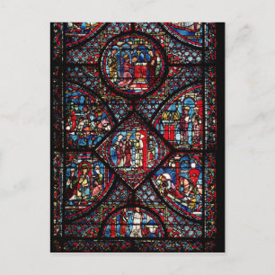 Carte Postale Fenêtre représentant des scènes