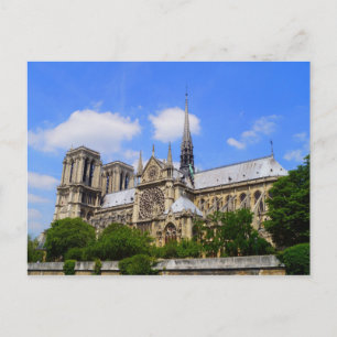 Carte Postale Fenêtre rose De South Transept Notre Dame De Paris