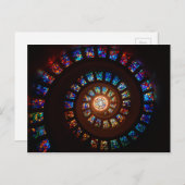 Carte Postale Fenêtre spirale en verre tendu (Devant / Derrière)