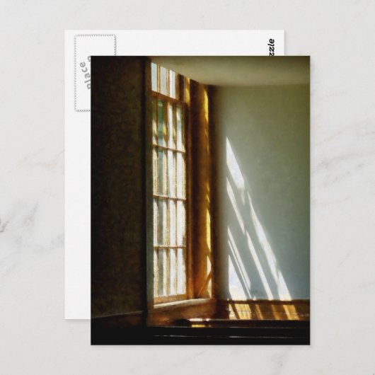 Carte Postale Fenêtre Sun Streaming Through (Devant / Derrière)
