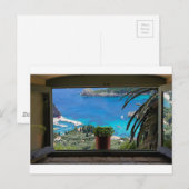 Carte Postale fenêtre vers la grèce (Devant / Derrière)