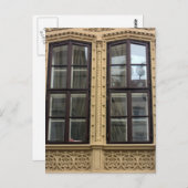Carte Postale fenêtres Art nouveau (Devant / Derrière)