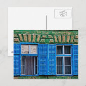 Carte Postale Fenêtres bleues (Devant / Derrière)