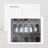 Carte Postale Fenêtres de château (Devant / Derrière)
