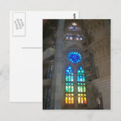 Carte Postale Fenêtres en verre arc-en-ciel (Devant / Derrière)