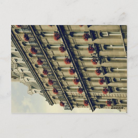 Carte Postale Fenêtres Paris (Dos)