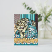 Carte postale Feng Shui White Tiger (Debout devant)