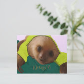 Carte Postale Fente bébé en pyjama (Debout devant)