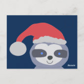 Carte Postale Fente de Noël avec chapeau de Noël (Dos)