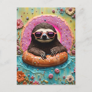 Carte Postale Fente de refroidissement dans un beigne flottant C