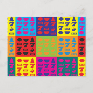 Carte Postale Fentes Pop Art