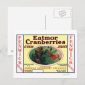 Carte Postale Fenwick Eatmor Cranberries Étiquette (Devant / Derrière)