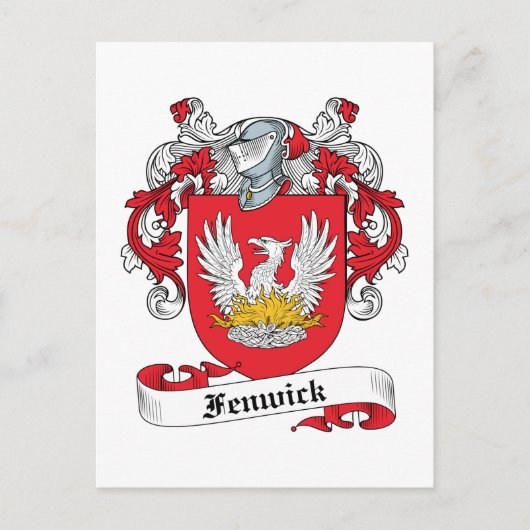Carte Postale Fenwick Family Crest (Devant)