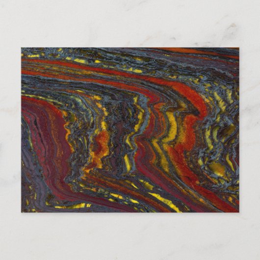 Carte Postale Fer à Tiger en rouge, jaune, bleu (Devant)