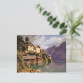 Carte Postale Ferdinand Georg Waldmüller : Hallstatt (Debout devant)
