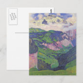 Carte Postale Ferdinand Hodler - La Dame de l'Isenfluh (Devant / Derrière)