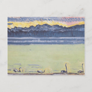 Carte Postale Ferdinand Hodler - Lac Léman avec Mont Blanc