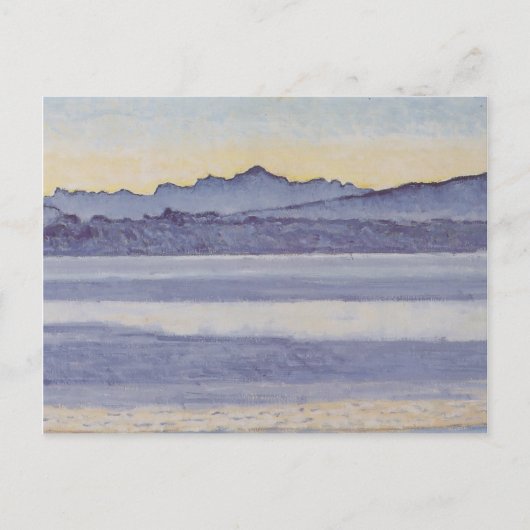 Carte Postale Ferdinand Hodler - Lac Léman avec Mont Blanc (Devant)