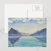 Carte Postale Ferdinand Hodler-Lake Thun, symétric reflection (Devant / Derrière)