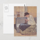 Carte Postale Ferdinand Hodler - Seamstress (Devant / Derrière)
