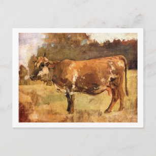 Carte Postale Ferdinand Hodler - Vache dans un pâturage